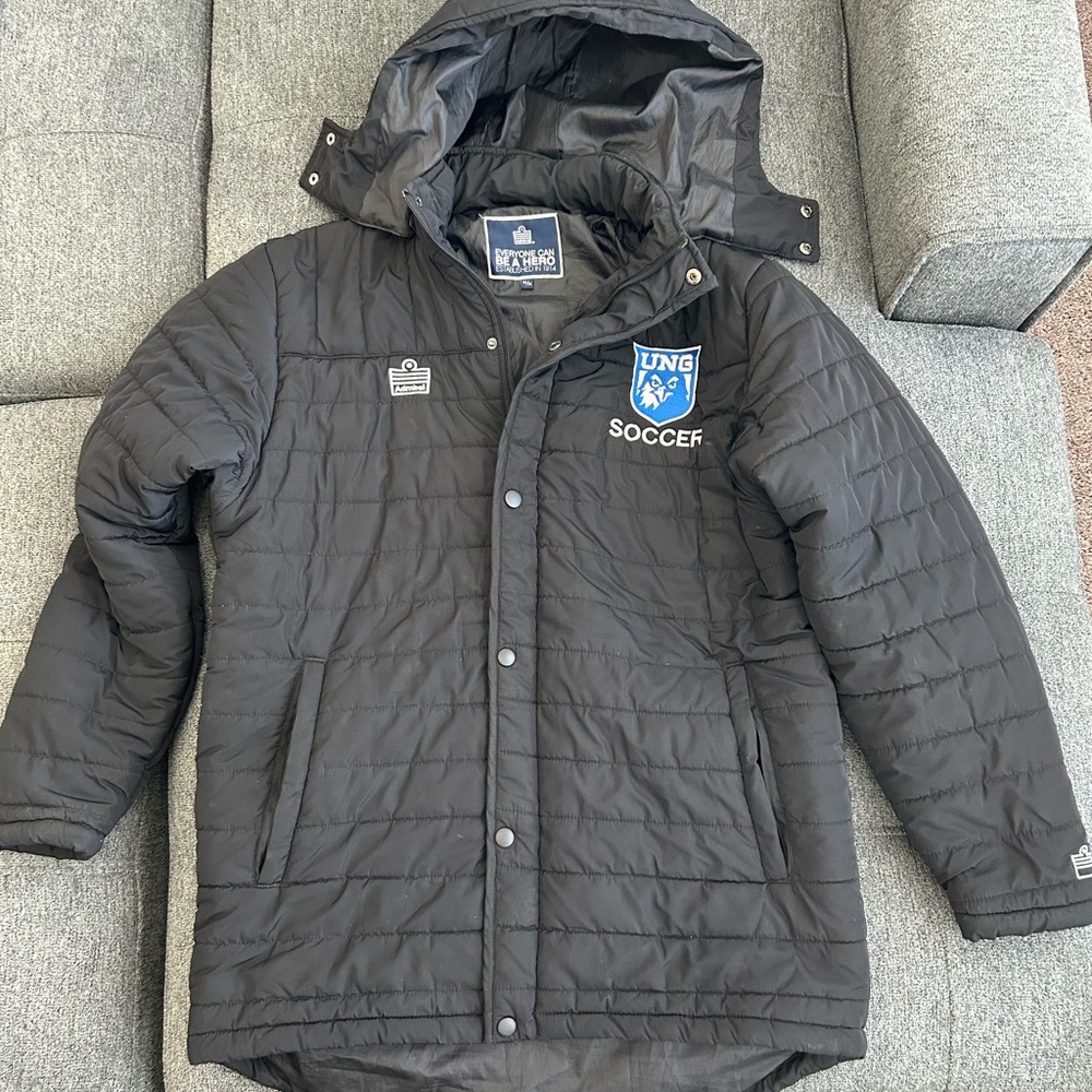 Men’s Admiral Black Quilted/Puffer Soccer Jacket